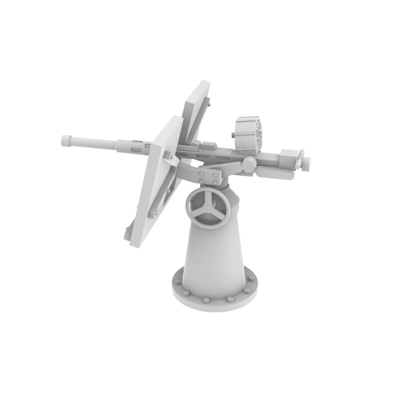 L’Arsenal 3D400-027 – Canons de 20mm Oerlikon MK4 1/400 (20 pcs) – Impression 3D
