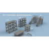 L’Arsenal 3D350-594 – Set 3 Echafaudages  et passerelles d'inauguration  (1/350, impression 3D)