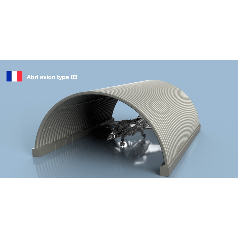 L’Arsenal 3D350-570 Abri avion Type 03 (1/350, impression 3D)