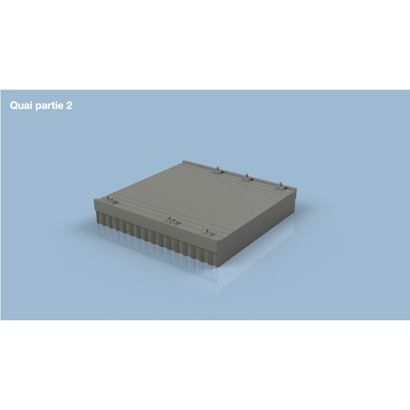 L’Arsenal 3D350-577/2 – Quai US moderne partie 2 (1/350, impression 3D)