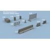 L’Arsenal 3D700-582 – Set d’Accessoires 1 : Barrières, Caisses, Bidons (1/700, impression 3D)