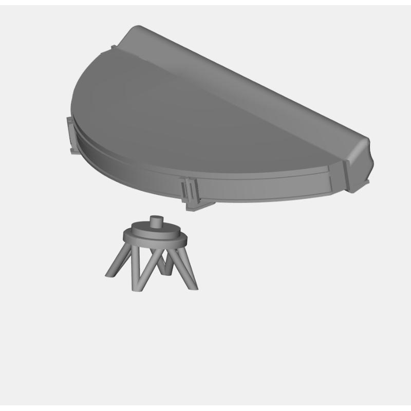 L’Arsenal 3D700-287 – Radar français DRBV-50 (1/700, impression 3D)
