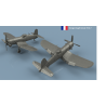 L’Arsenal 3D700-299 – Chance Vought Corsair F4U-7 ailes dépliées x5 (1/700, impression 3D)