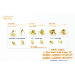 Infini Model IMP-35005R1 – Ensemble canon antiaérien IJN Type 96 de 25 mm simple (1/350)
