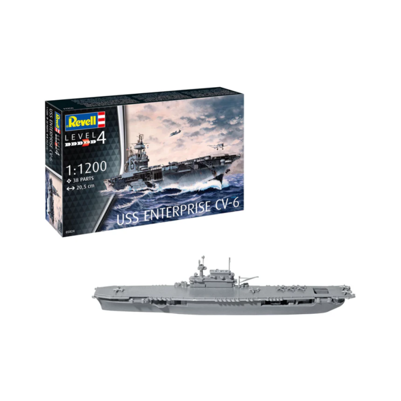 Revell	5824	 USS ENTERPRISE CV-6 1:1200