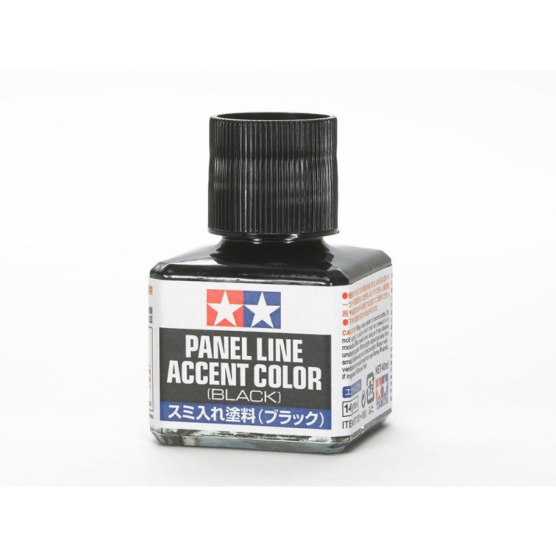 Tamiya 87131 – Lavis enamel noir (40 ml) – Accessoire Modélisme