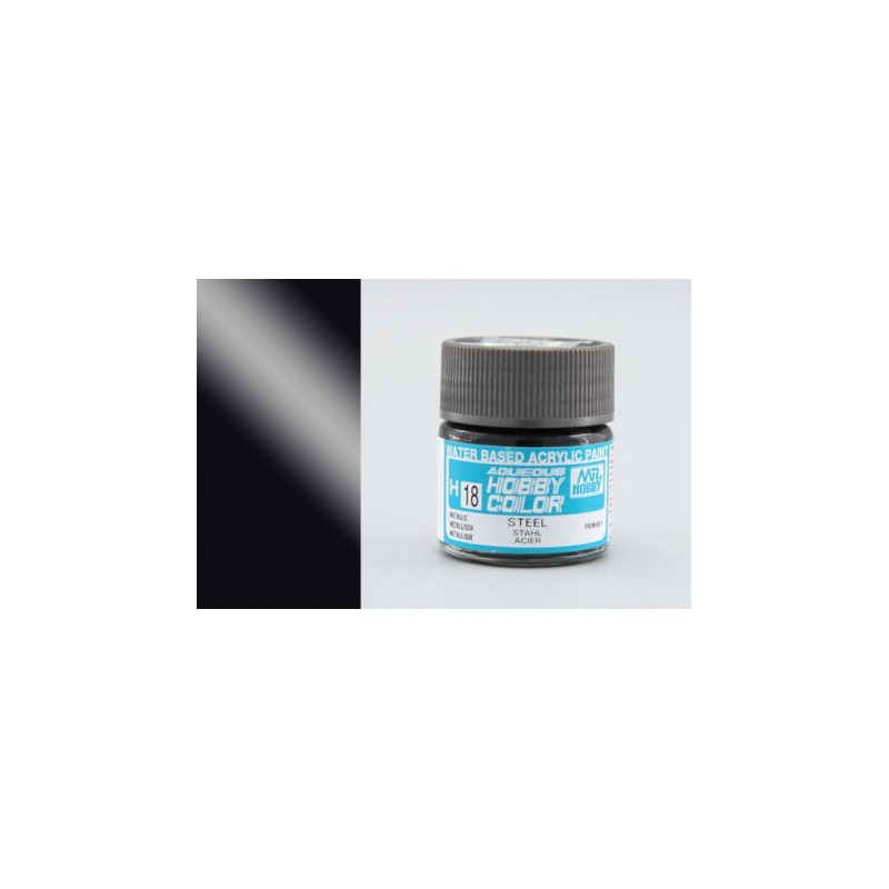 Hobby/Gunze H9 – Couleur Aqueuse Hobby (10 ml) – Acier