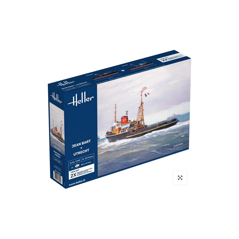 Heller	85602	 Le Jean Bart et l Utrercht 1:200