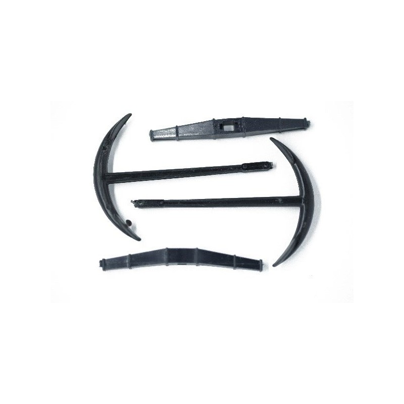 Billing Boats BF-0089 – Ancre à jas 45 × 50 mm / 2 pièces