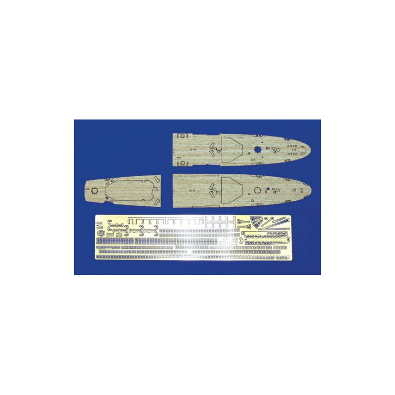 Aoshima	AO050279	 I.J.N. Photogravure pour KATORI CLASS WOODEN DECK SHEET 1:700