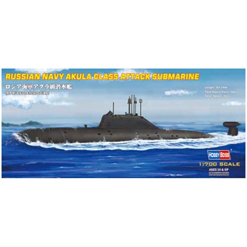 Hobby Boss	HB87005	 Sous-marin Russe De Classe Akula 1:700