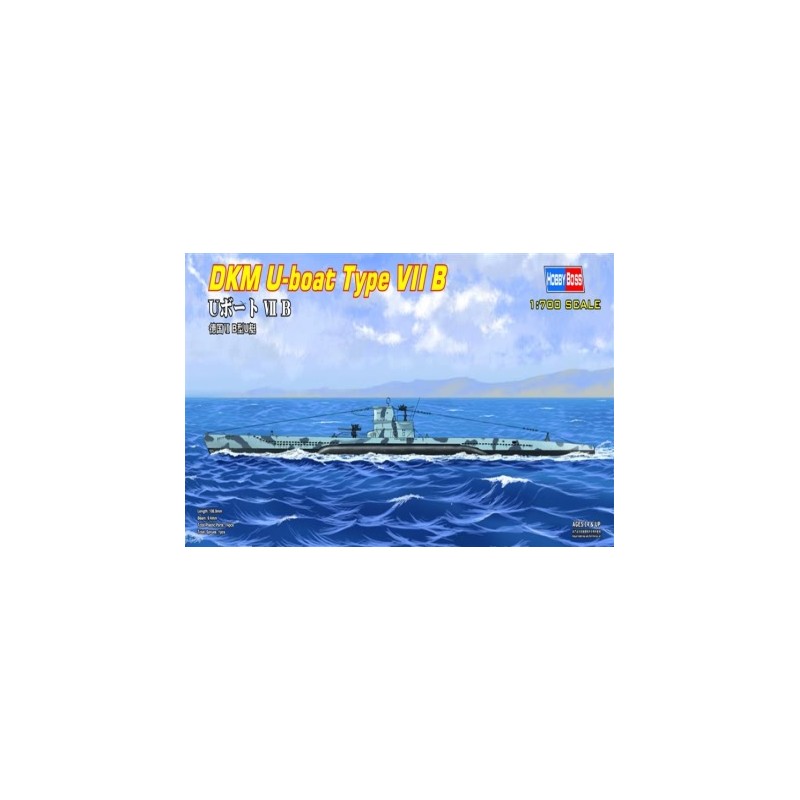 Hobby Boss	HB87008	 D.K.M U-boat Type VII B 1:700