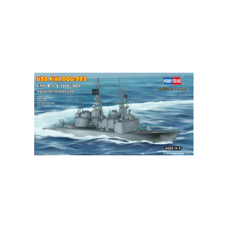 Hobby Boss	HB82507	 U.S.S Kidd Ddg-993 1:1250
