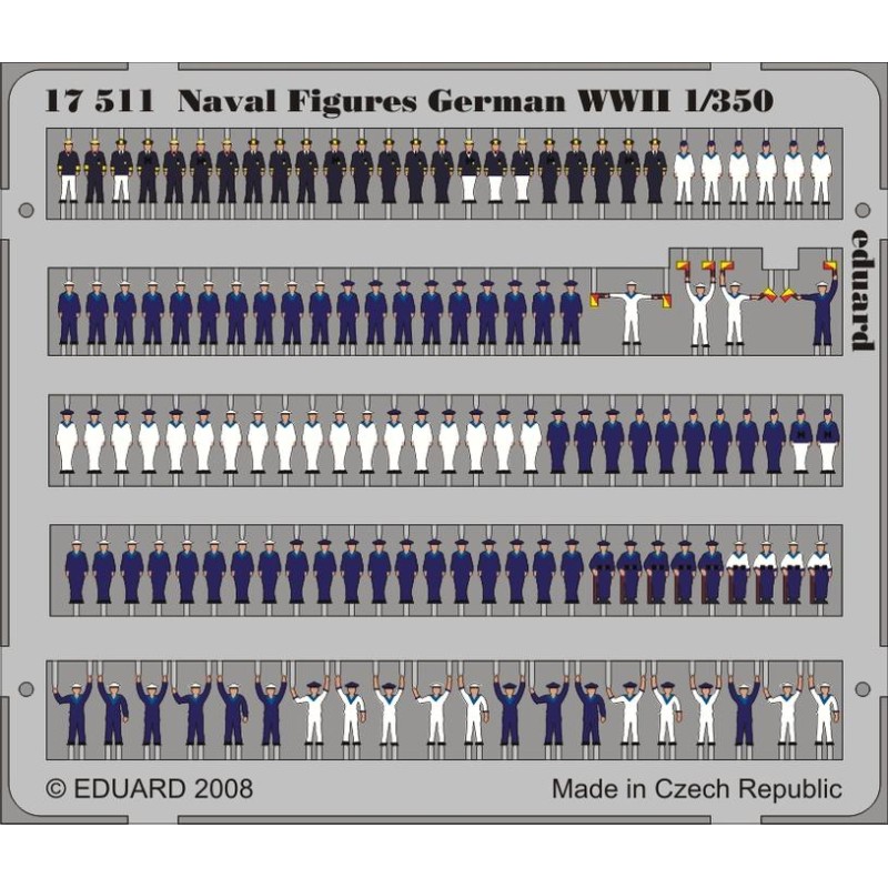 Eduard 17511 - Naval Figures German WWII 1/350