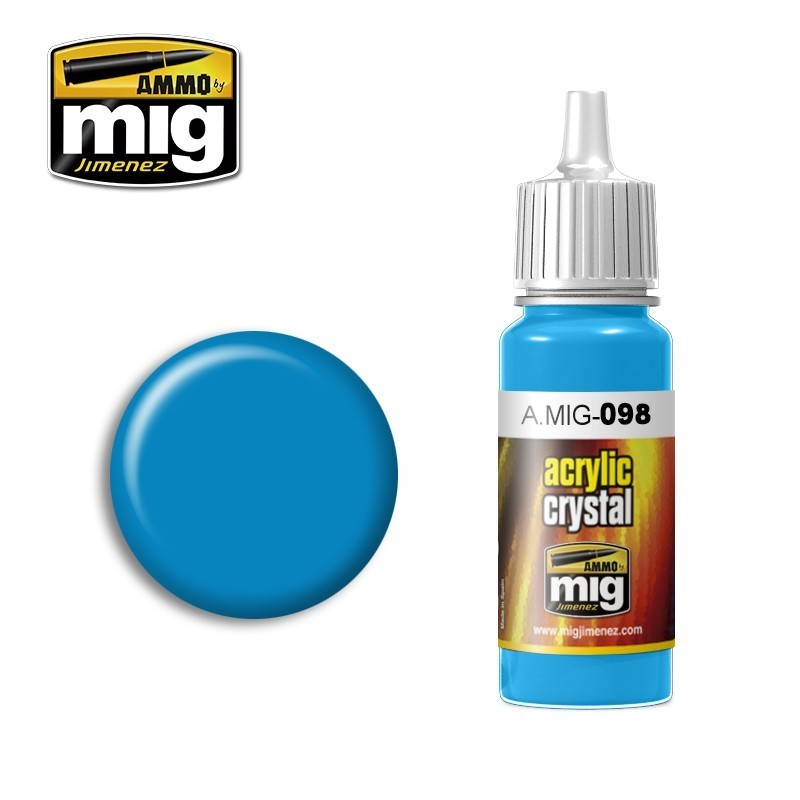 AMMO MIG 098 – Bleu clair cristallin – 17 ml