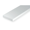 Evergreen EG169 – Bande de polystyrène blanc opaque de 0,080" x 0,250"