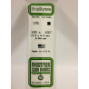 Evergreen EG175 – Bande de polystyrène blanc opaque de 0,100" x 0,100"