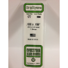 Evergreen EG177 – Bande de polystyrène blanc opaque de 0,100" x 0,156"