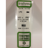 Evergreen EG179 – Bande de polystyrène blanc opaque de 0,100" x 0,250"