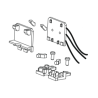 Jouef HO CC14000 – HJ2423-05 – Platines d'éclairage avec conduits de lumière blanc/rouge