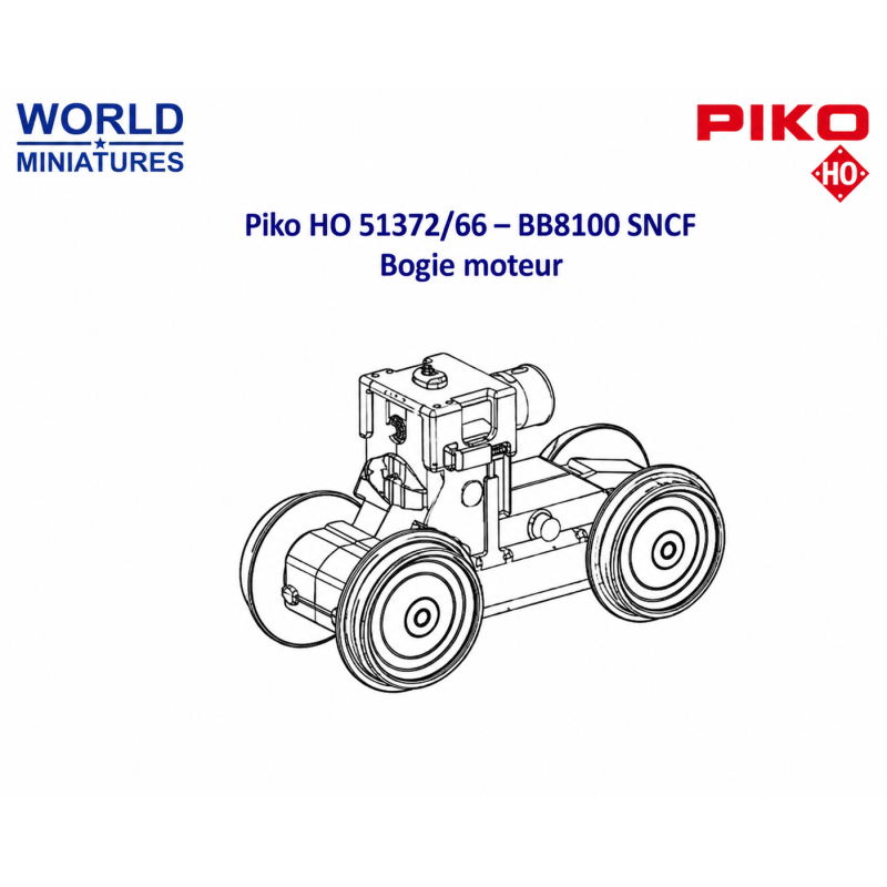 Piko HO 51372/66 – BB8100 SNCF Bogie moteur