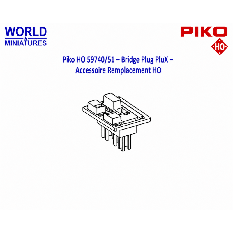 Piko HO 59740/51 – Bridge Plug PluX – Accessoire Remplacement HO