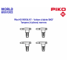 Piko HO 95934/47 – Voiture à bâche SNCF  Tampons (4 pièces) marrons