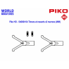 Piko HO - 54000/104 Timons et ressorts x2 marrons (WM)