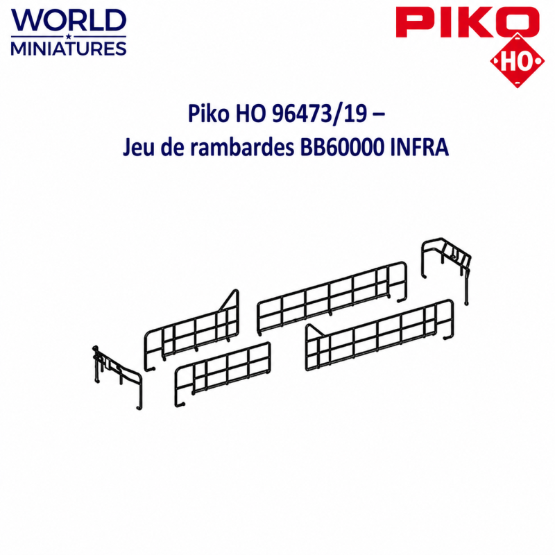 Piko HO 96473/19 – BB60000 Infra Rambarde latérales