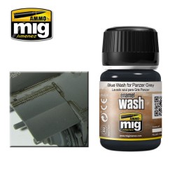 AMMO MIG 1006 – Lavis Bleu pour Panzer Gris – 35 ml