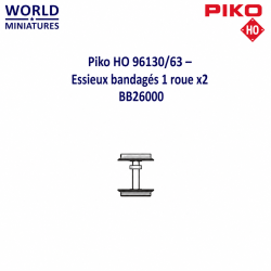 Piko HO	96130/63	Essieux...