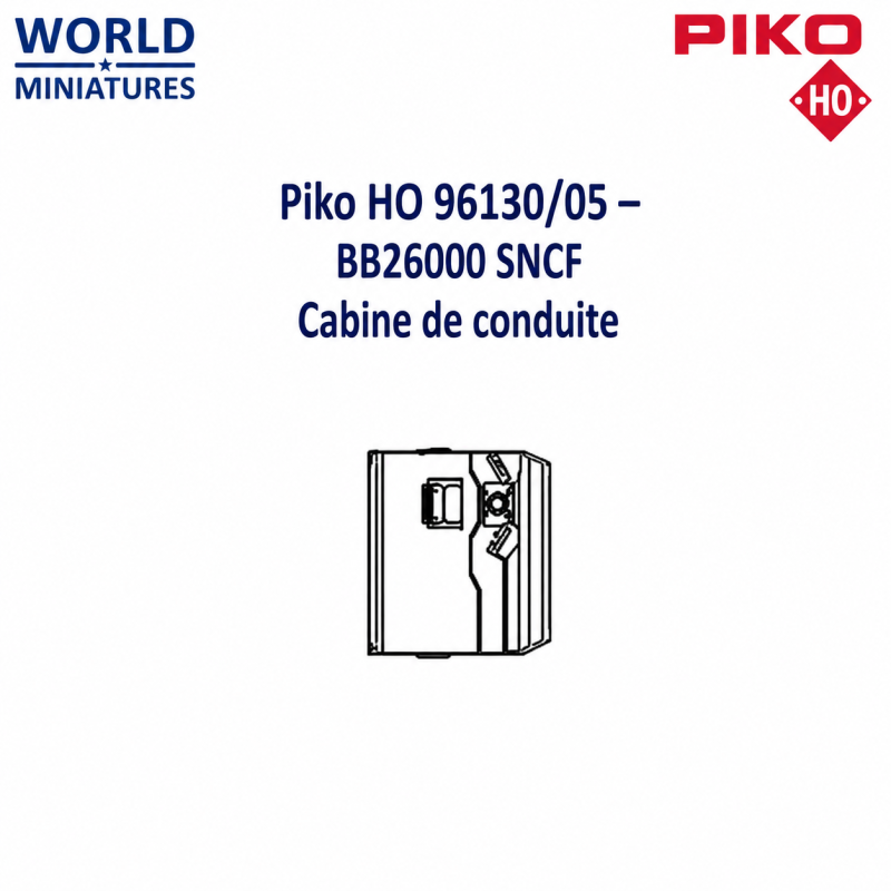 Piko HO 96130/05 – BB26000 SNCF Cabine de conduite