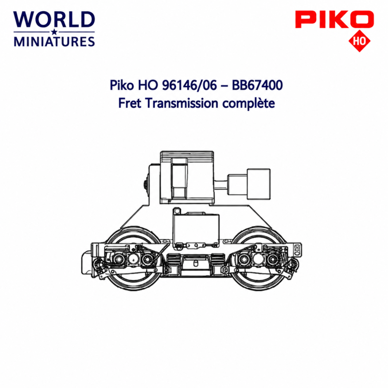 Piko HO 96146/06 – BB67400 Fret Transmission complète