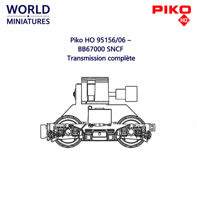 Piko HO 95156/06 – BB67000 SNCF Transmission complète