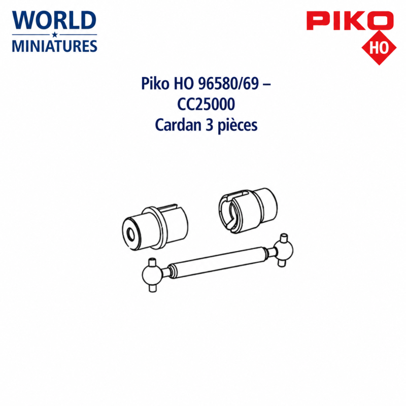 Piko HO 96580/69 CC25000 Cardan 3 pièces