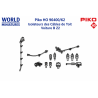 Piko HO 96400/62 Z9600 Isolateurs des Câbles de Toit Voiture B Z2
