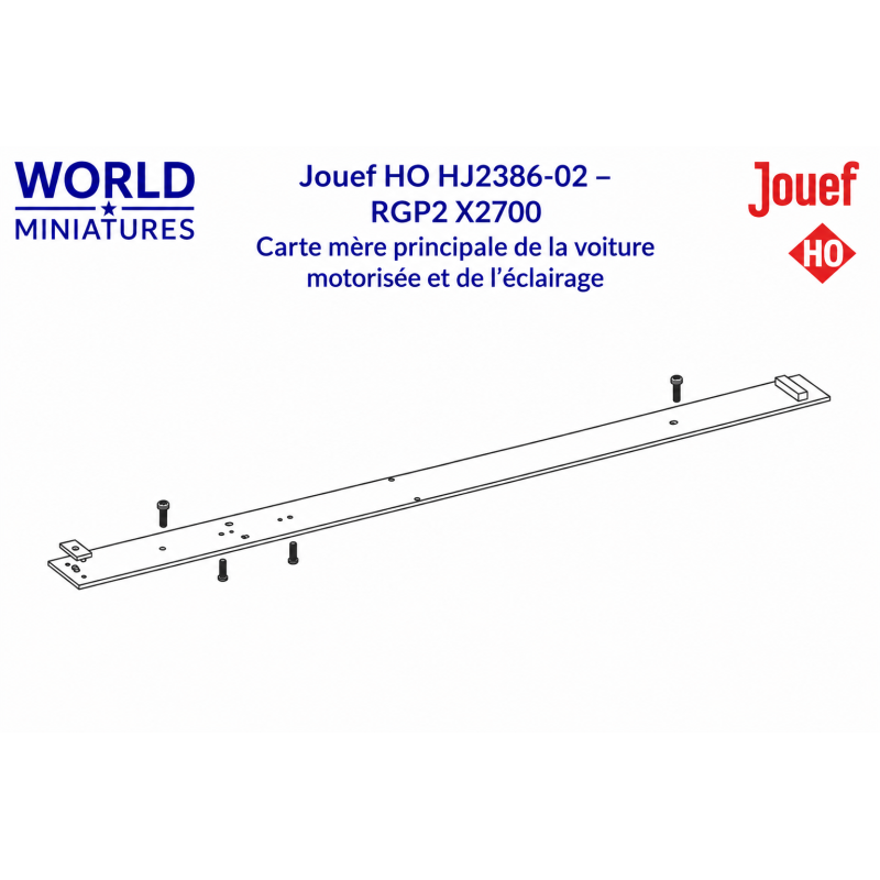 Jouef HO	HJ2386-02	RGP2 X2700 carte mère principale de la voiture motorisée et de l’éclairage