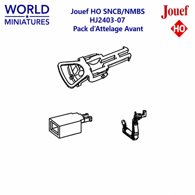 Jouef HO SNCB/NMBS – HJ2403‑07 – Pack d’Attelage Avant