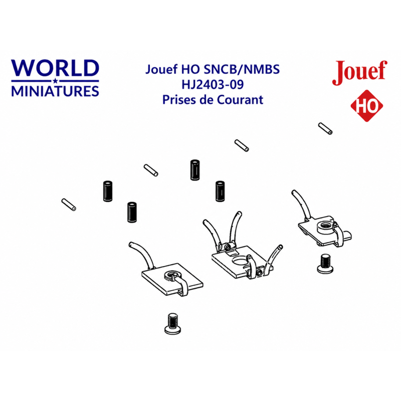 Jouef HO SNCB/NMBS – HJ2403-09 –  Prises de Courant