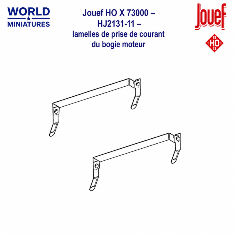 Jouef HO X 73000 – HJ2131-11 –  lamelles de prise de courant du bogie moteur