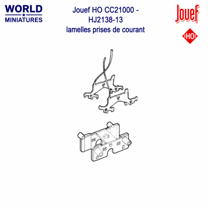 Jouef HO CC21000 - HJ2138-13 lamelles prises de courant
