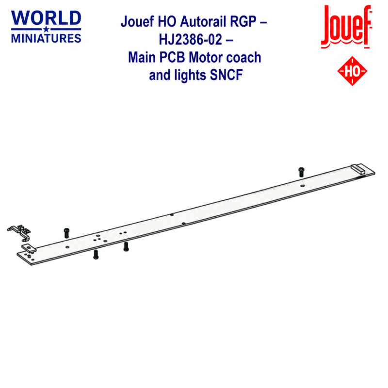 Jouef HO Autorail RGP – HJ2386-02 – Main PCB Motor coach and lights SNCF