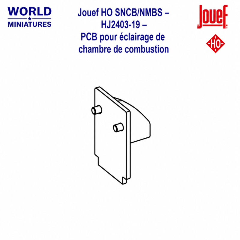 Jouef HO SNCB/NMBS – HJ2403-19 – PCB pour éclairage de chambre de combustion