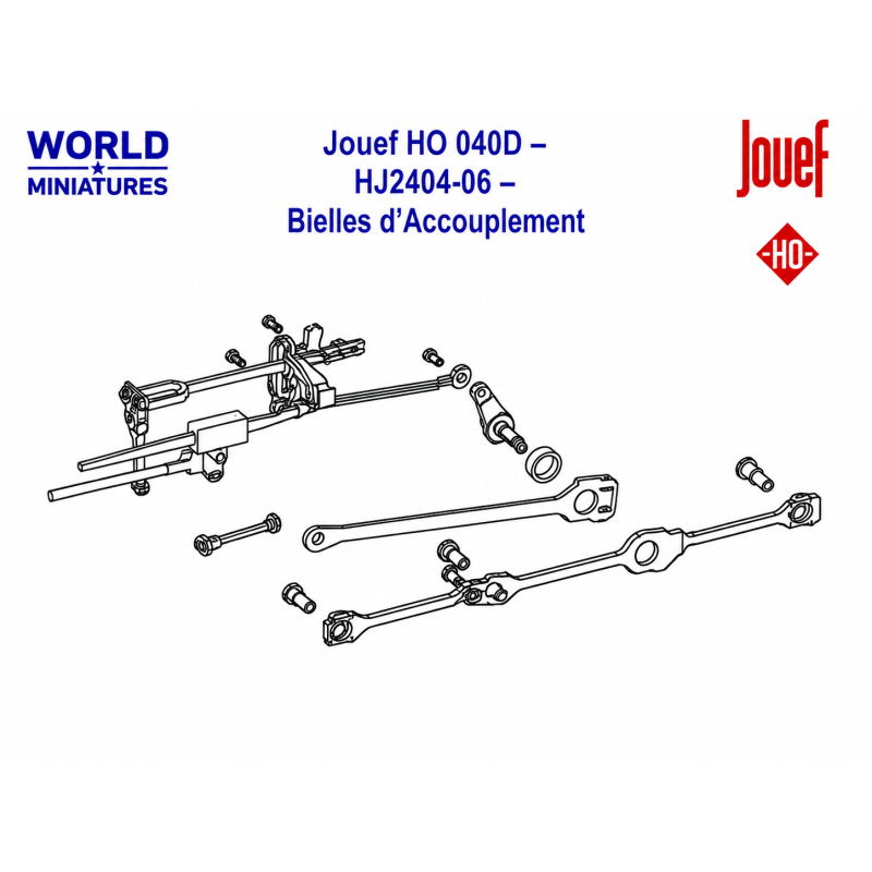 Jouef HO 040D – HJ2404-06 – Bielles d’Accouplement