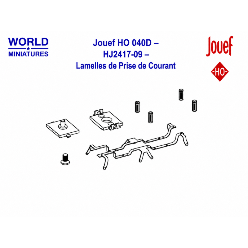 Jouef HO 040D – HJ2417-09 – Lamelles de Prise de Courant