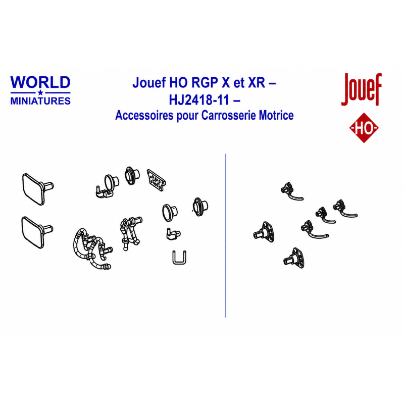 Jouef HO RGP X et XR – HJ2418-11 – Accessoires pour Carrosserie Motrice