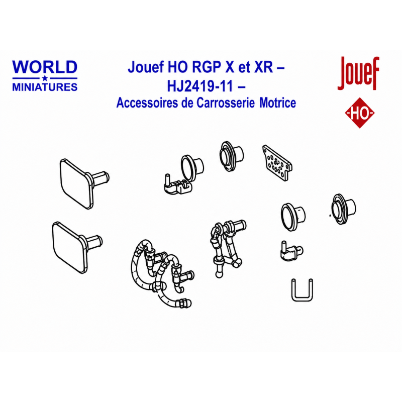 Jouef HO RGP X et XR – HJ2419-11 – Accessoires de Carrosserie Motrice