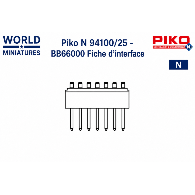 Piko N 94100/25 - BB66000 Fiche d’interface