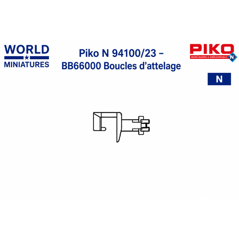 Piko N 94100/23 – BB66000 Boucles d’attelage