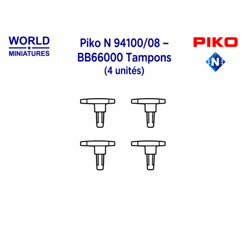 Piko N 94100/08 – BNB66000 Tampons (4 unités)